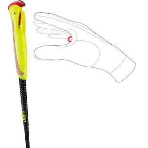 Stokken voor trail running Leki  Evotrail FX.One TA, black-neonyellow-dark anthracite 110 cm