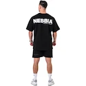 T-shirt Nebbia GYM ESSENTIALS Oversized T-shirt 381 black