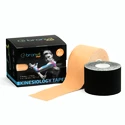 Tape BronVit  Sport kinesiology tape balení 2 x 6m – classic – černá + béžová