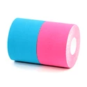 Tape BronVit  Sport kinesiology tape balení 2 x 6m – classic –  modrá + růžová