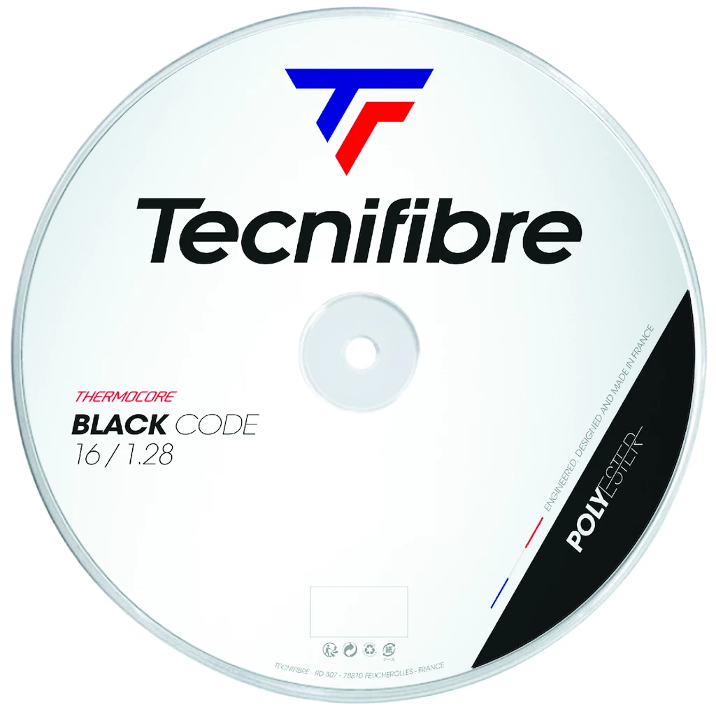 Tennis besnaring Tecnifibre  Black Code 1,28 mm (200m)