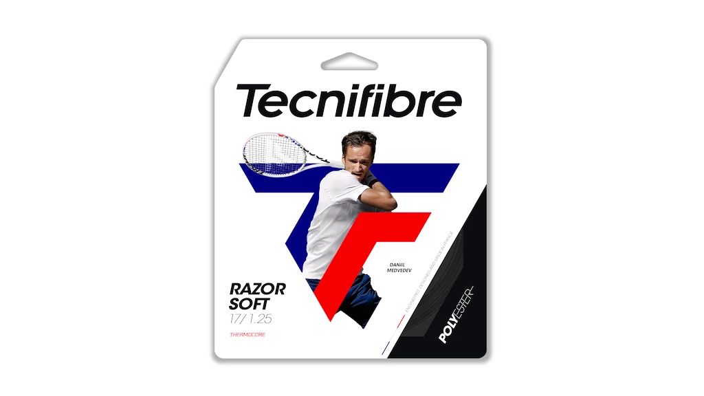 Tennis besnaring Tecnifibre  Razor Soft Carbon 12 m  1,25 mm