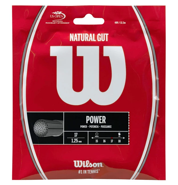 Tennis besnaring Wilson  Natural 17 1.25 mm