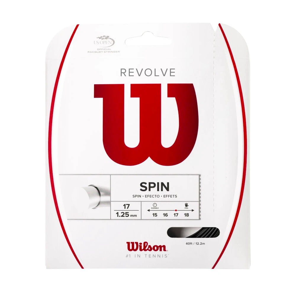 Tennis besnaring Wilson  Revolve 17 Set Black