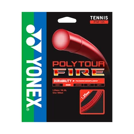 Tennis besnaring Yonex Poly Tour Fire Red (12 m)