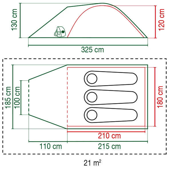 Tent Coleman  Darwin 3+