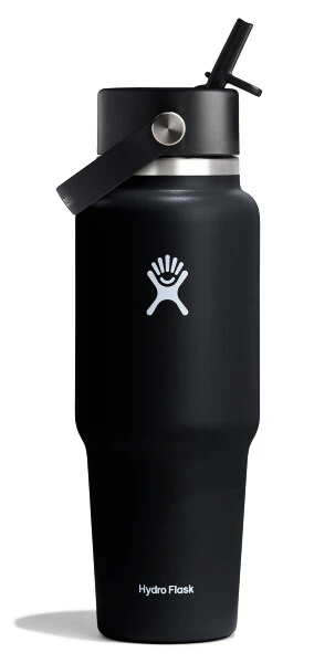 Thermosfles Hydro Flask  32 OZ Wide Flex Straw Travel Bottle Black