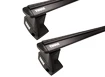 Thule Dakdrager met Aluminium EVO Bar Zwart Honda Fit 5-dr Hatchback met Kaal Dak 08-14