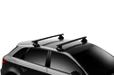 Thule dakdrager met aluminium EVO-stang zwart Ford Fiesta 5-dr hatchback met kaal dak 08-17
