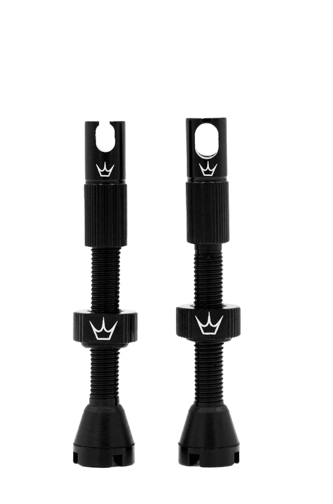 Tubeless ventiel PEATY'S  X chris king (mk2) black tubeless valves 42mm (ptv2-42-blk-12)