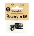 Tubeless ventiel PEATY'S  X chris king (mk2) black tubeless valves accessory kit (ptv2-accs-blk-12)