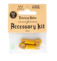 Tubeless ventiel PEATY'S  X chris king (mk2) gold tubeless valves accessory kit (ptv2-accs-gld-12)