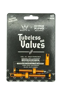 Tubeless ventiel PEATY'S  X chris king (mk2) mango tubeless valves 60mm (ptv2-60-mng-12)