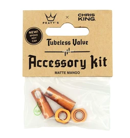Tubeless ventiel PEATY'S X chris king (mk2) mango tubeless valves accessory kit (ptv2-accs-mng-12)