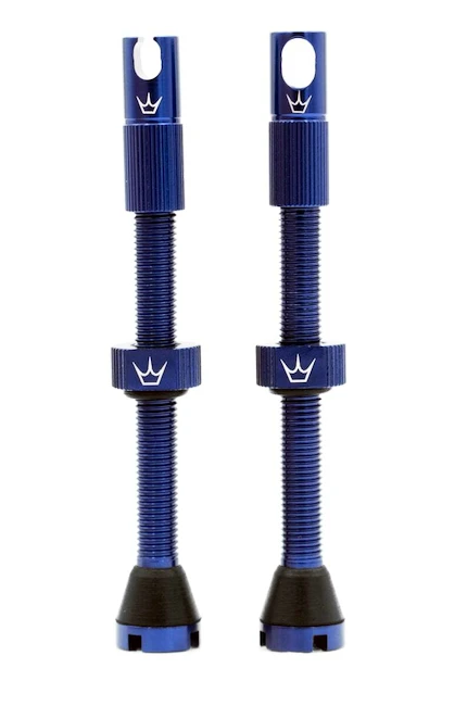 Tubeless ventiel PEATY'S  X chris king (mk2) navy tubeless valves 60mm (ptv2-60-nvy-12)