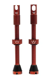 Tubeless ventiel PEATY'S X chris king (mk2) red tubeless valves 60mm (ptv2-60-red-12)