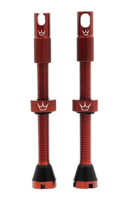 Tubeless ventiel PEATY'S  X chris king (mk2) red tubeless valves 60mm (ptv2-60-red-12)