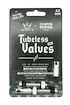 Tubeless ventiel PEATY'S  X chris king (mk2) silver tubeless valves 42mm (ptv2-42-sil-12)