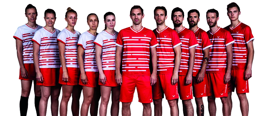 Deens badminton nationaal team in Victor-kleding