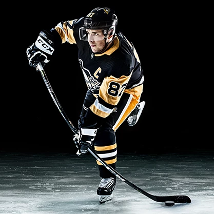 Sidney Crosby in CCM Ribcor-uitrusting