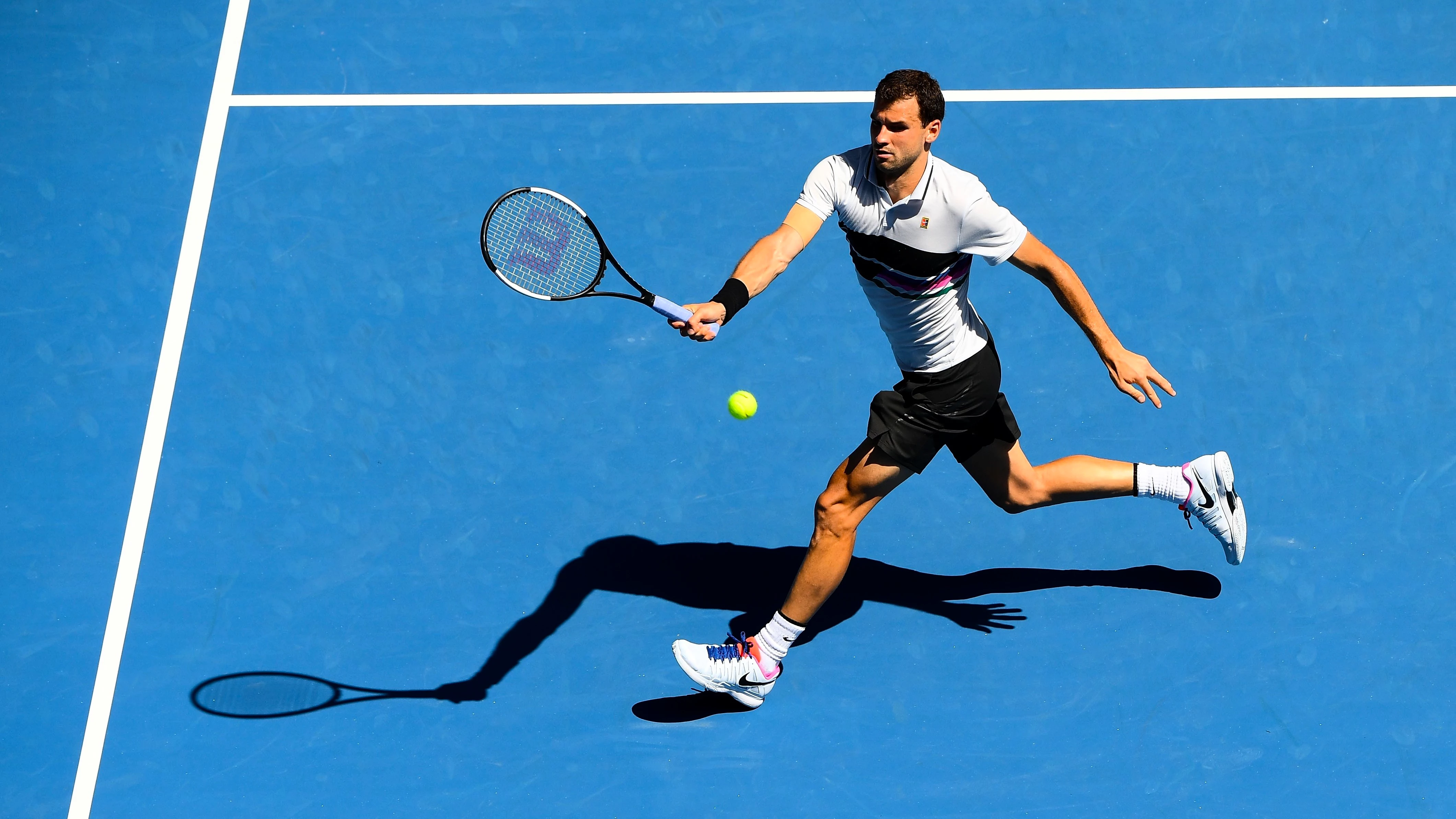 Grigor Dimitrov op de Australian Open