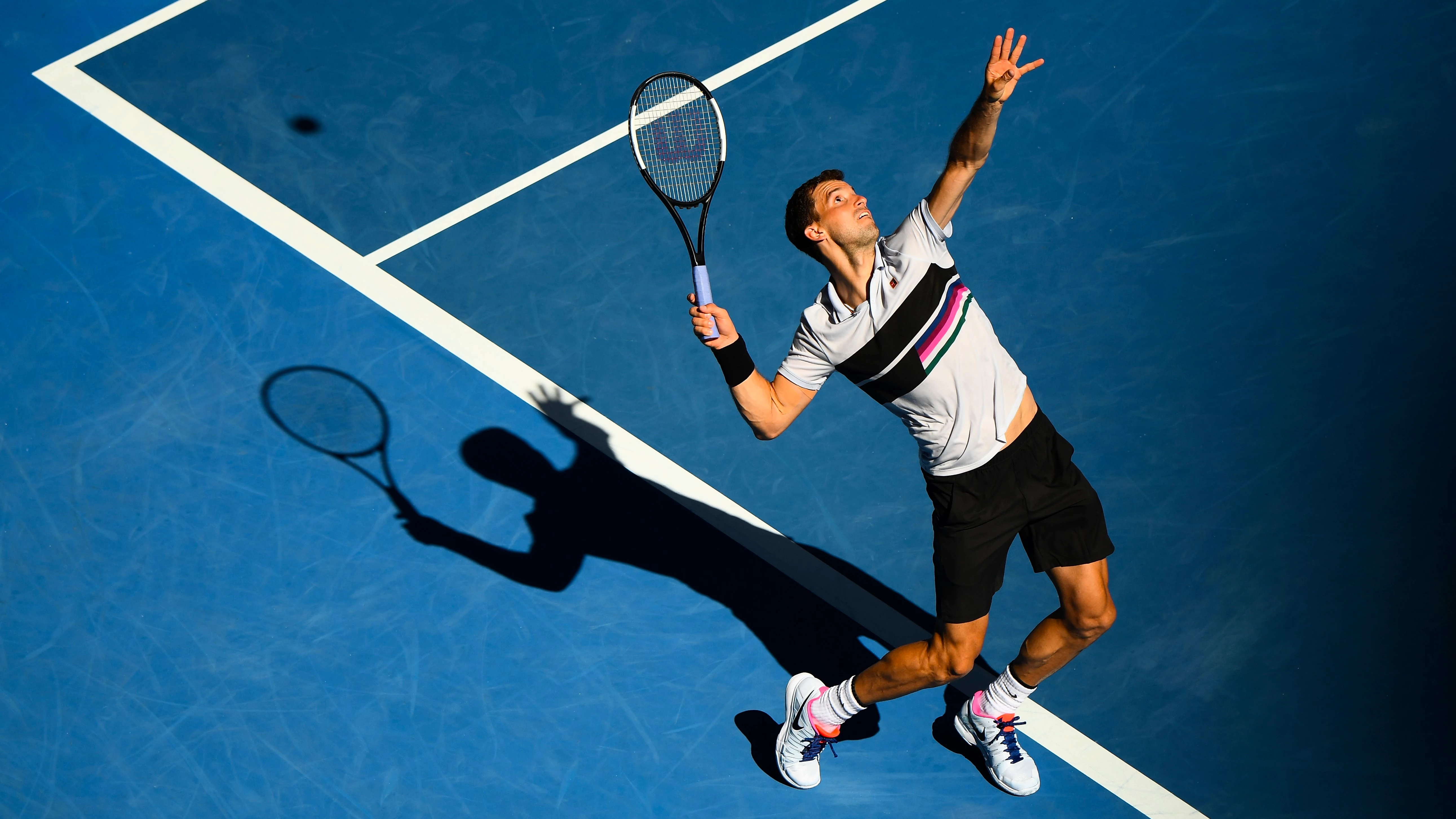 Grigor Dimitrov op de Australian Open