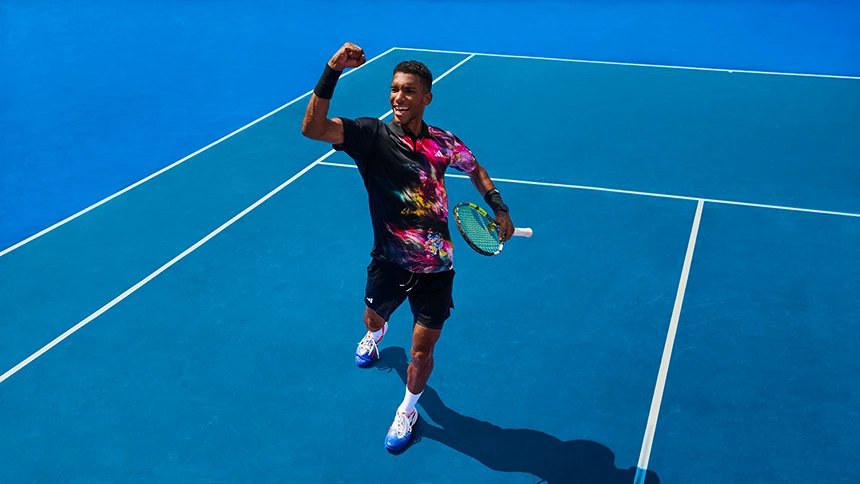 Félix Auger-Aliassime in adidas Melbourne 2023 tenniskleding