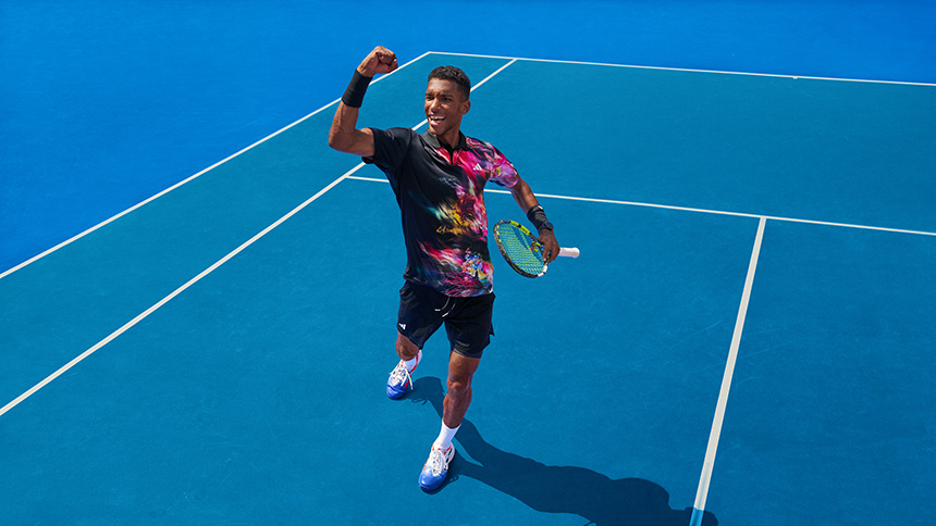 Félix Auger-Aliassime in adidas Melbourne 2023 tenniskleding