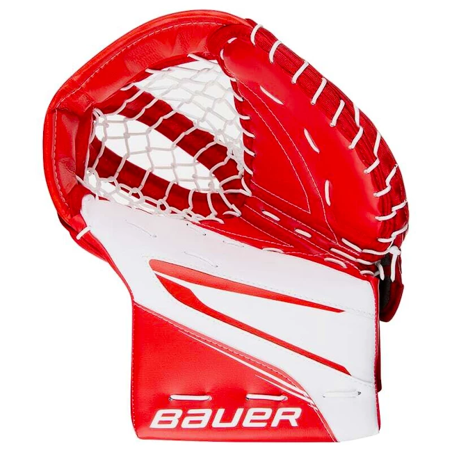 Vanghandschoen Bauer Supreme MVPRO White/Red Intermediate linkerhand (regular)