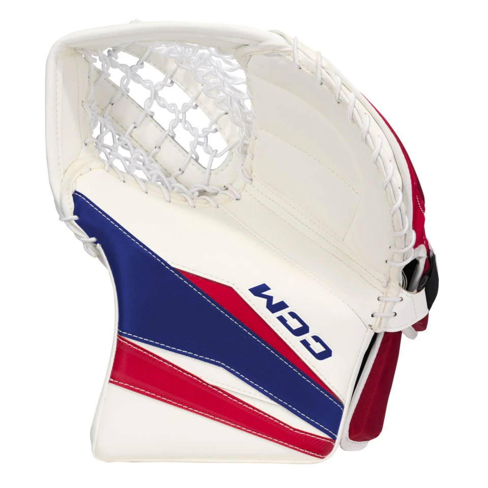 Vanghandschoen CCM Axis F9 White/Red/Blue Senior regular