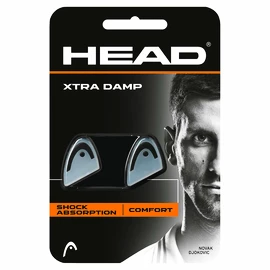 Vibrastop Head Xtra Damp Transparent Black (2 Pack)