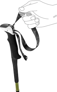Wandelstokken Leki  Khumbu Pro FX.One TA, gimblet-black-white 115 cm