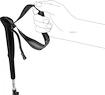 Wandelstokken Leki  Skytera FX Carbon SL, white-black-orange, 110 - 130 cm