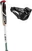 Wandelstokken Leki  Spin Shark SL, white-smokegreen-dark anthracite, 100 - 130 cm