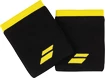 Zweetbandjes Babolat  Logo Jumbo Wristband Black/Sulphur Spring (2 Pack)