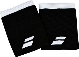 Zweetbandjes Babolat Logo Jumbo Wristband Black/White (2 Pack)