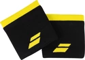Zweetbandjes Babolat  Logo Wristband Black/Sulphur Spring (2 Pack)