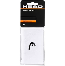 Zweetbandjes Head Wristband 5" White (2 Pack)