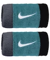 Zweetbandjes Nike  Swoosh Doublewide Wristbands Cool Grey