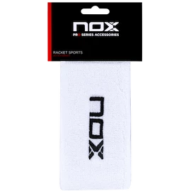 Zweetbandjes NOX 2 White/Black Logo Long Wristbands