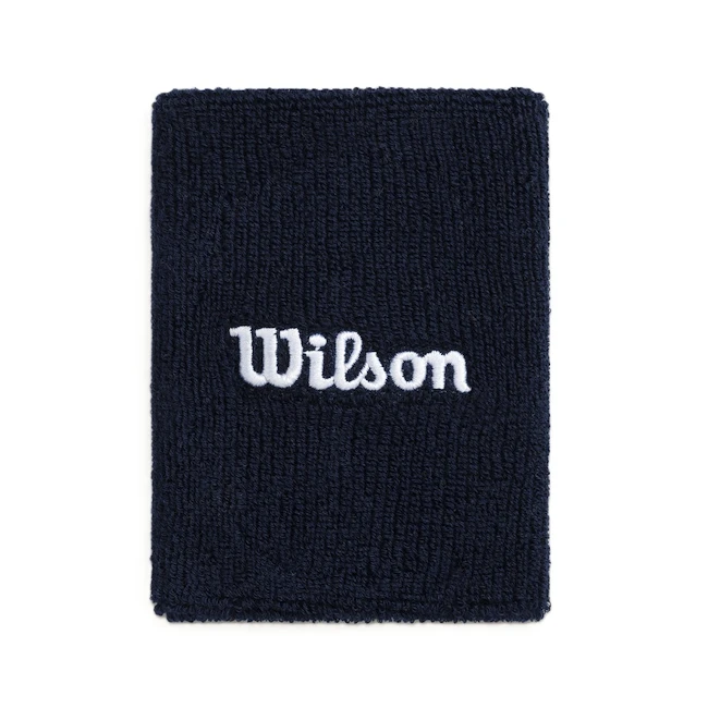 Zweetbandjes Wilson  Wide Terry Wristbands Classic Navy